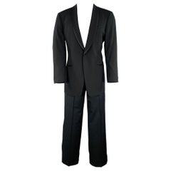 ARMANI COLLEZIONI Size 40 Black Wool Shawl Collar Tuxedo