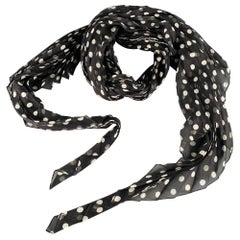 Sciarpe in seta Haider Ackermann Black White Polka Dot