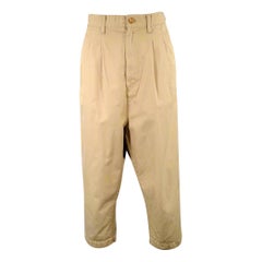JUNYA WATANABE Size S Khaki Cotton Pleated Casual Pants