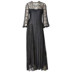 Galanos Open Work Gown 7
