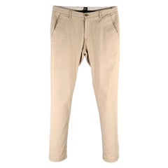HUGO BOSS Pantalones Chinos Casual Talla 30 Beige Mezcla de Algodón