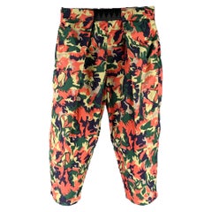 KAPITAL Size M -Easy Beach Go- Multi Color Camo Polyester Casual Pants