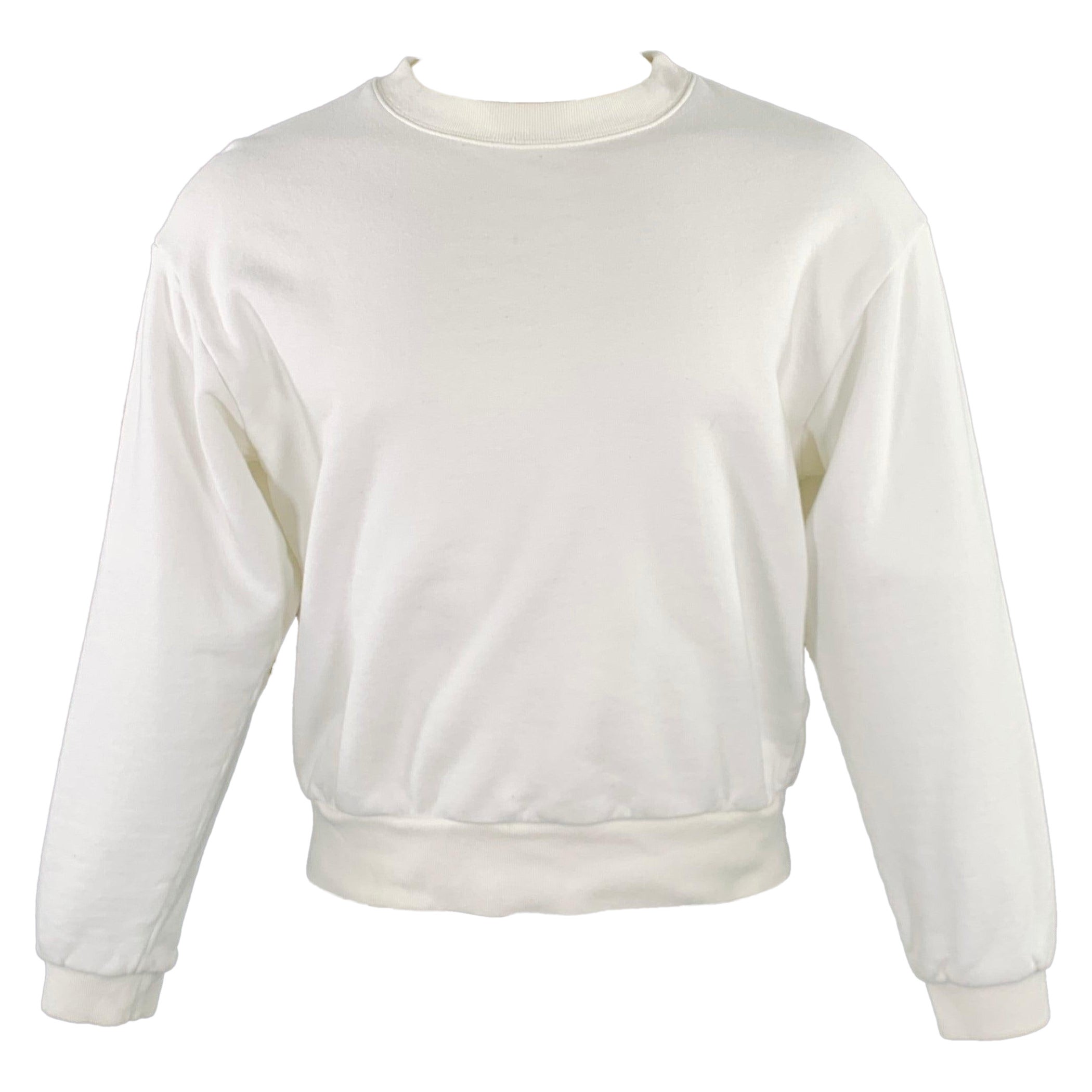 Kapital taglia S White Yellow Cartoon Cotton Crew Neck Felpa in vendita