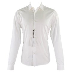 VERSACE COLLECTION Taille M Chemise à manches longues boutonnée en coton blanc