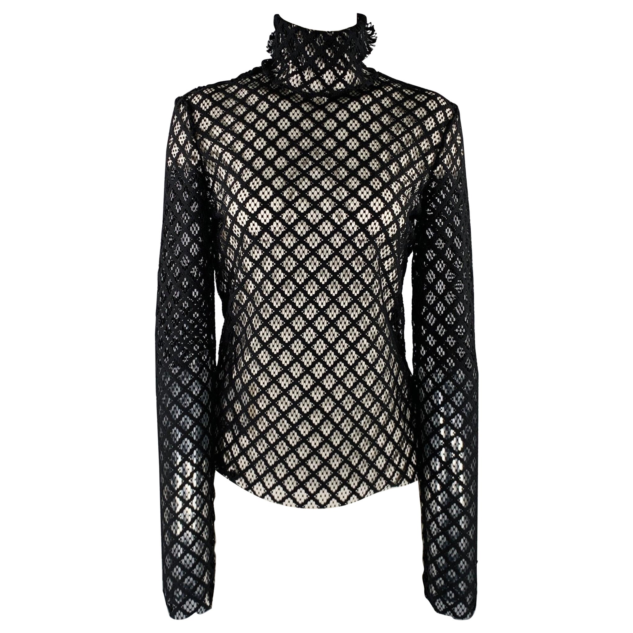 Philosophy Di Lorenzo Serafini Taille 4 Pull en maille polyester noir en vente