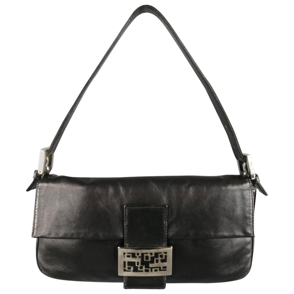 FENDI Handbag - Black Leather Handbag