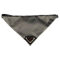 PRADA Size M Black Nylon Pet Bandana