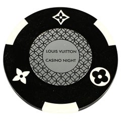 LOUIS VUITTON Black White Rare Casino Night Poker Chip