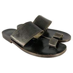John Varvatos Sandali in pelle nera taglia 10