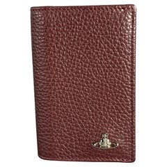 VIVIENNE WESTWOOD One Size Burgundy Leather Wallet