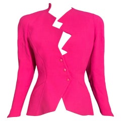 F/W 1988 Thierry Mugler Pink Les Infernales Lightning Bolt Jacket