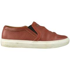 Men's GIVENCHY Size 9 Brick Basketball Leather Star Embossed Slip On Sneakers 10