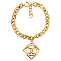 Collier collier en métal doré Chanel, 1994