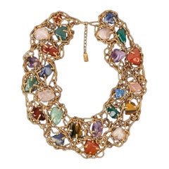 Fabulous Yves Saint Laurent Stone Necklace, 1988