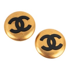 Chanel Golden Metal Earrings, 2009