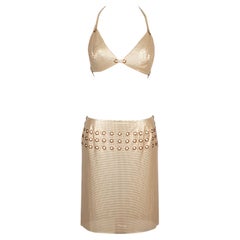 Paco Rabann Metallic White Set