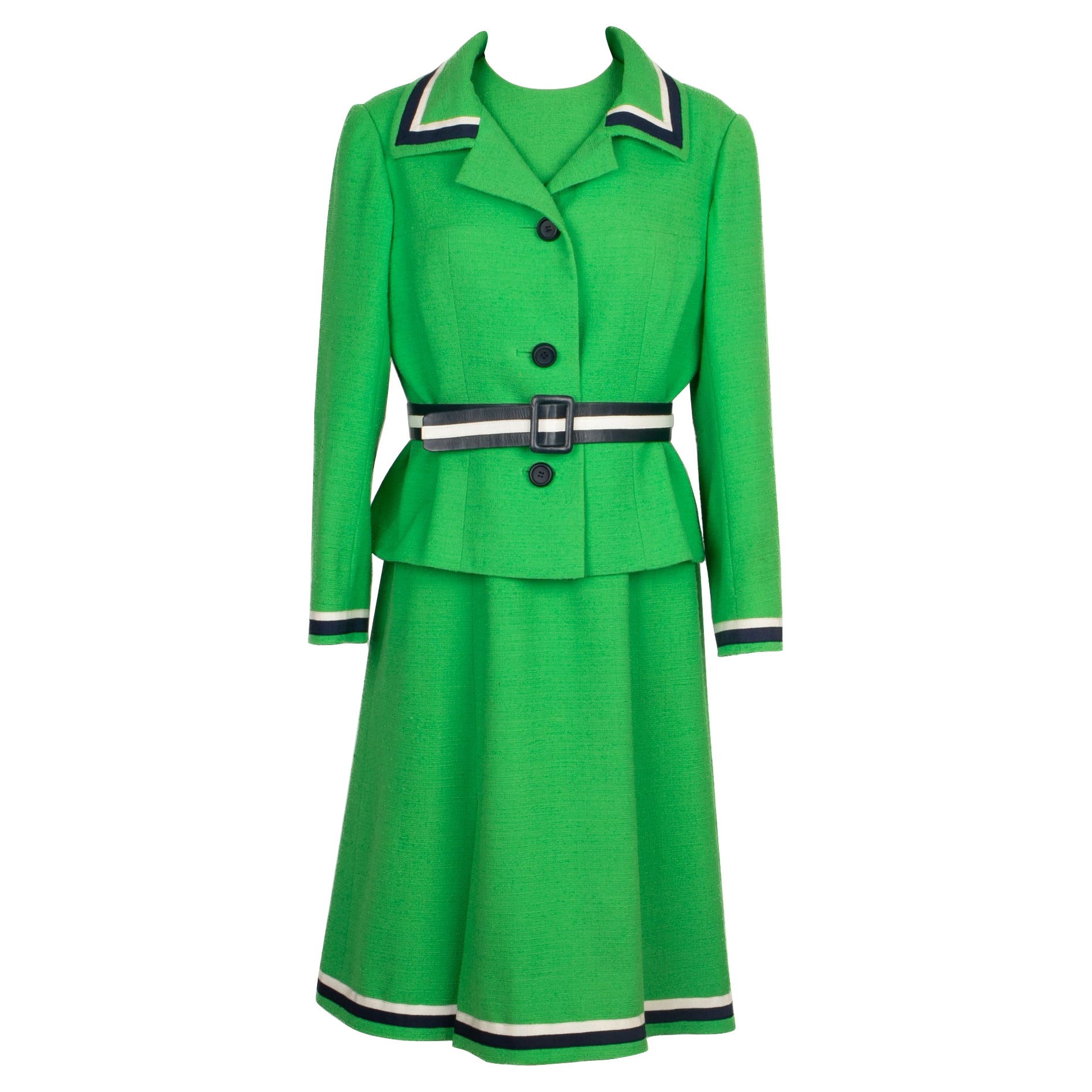 Balmain Green Woolen Set For Sale