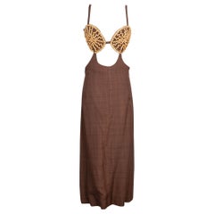 Vestido Marrón Luis Mari, años 60