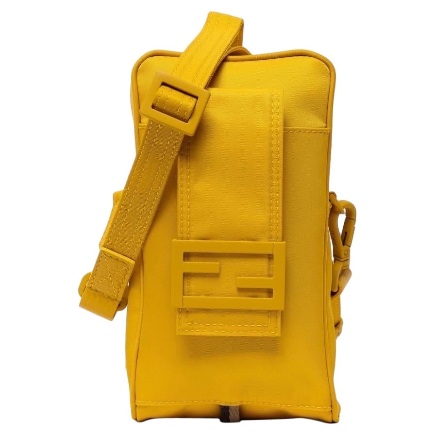 Portacellulare Fendi Nylon FF Giallo For Sale