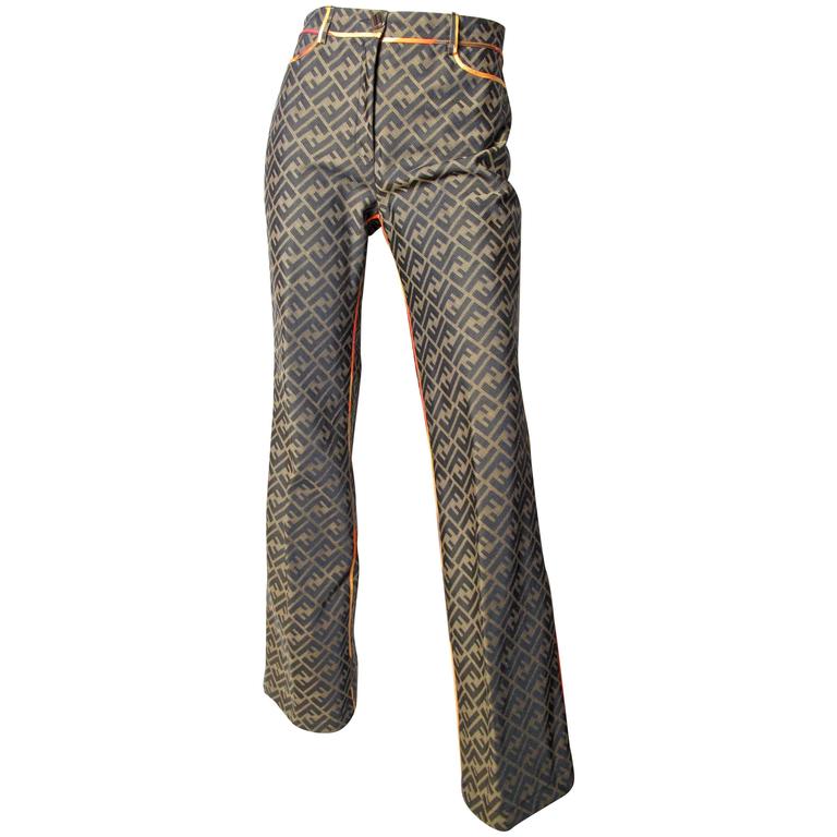 Fendi Logo Pants For Sale at 1stdibs