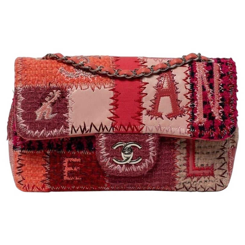 Borsa a Tracolla Chanel Timeless 2.55 Patchwork Fucsia For Sale