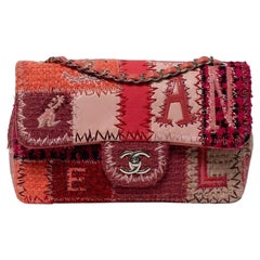 Borsa a Tracolla Chanel Timeless 2.55 Patchwork Fucsia