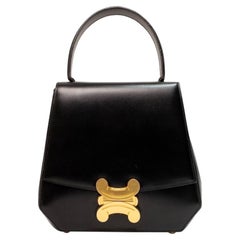 Borsa a mano Celine Blazon Triomphe Hand Bag Nera