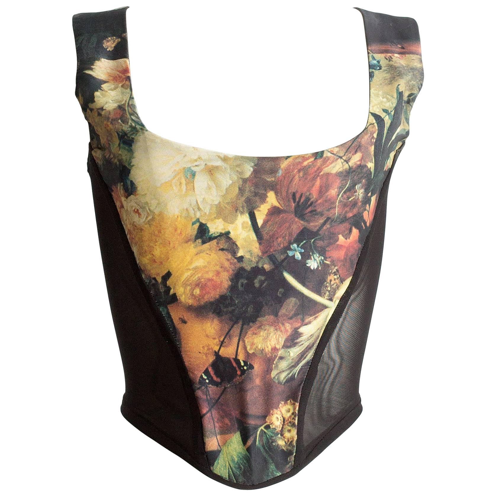 Vivienne Westwood  'Vive la Cocotte' floral print corset, AW 1995