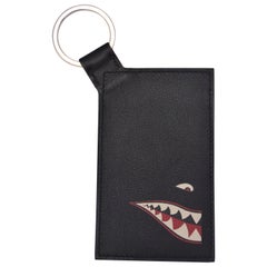 Limited Edition Swift Leather  Hermes Shark Card Holder Bag Charm  NEW