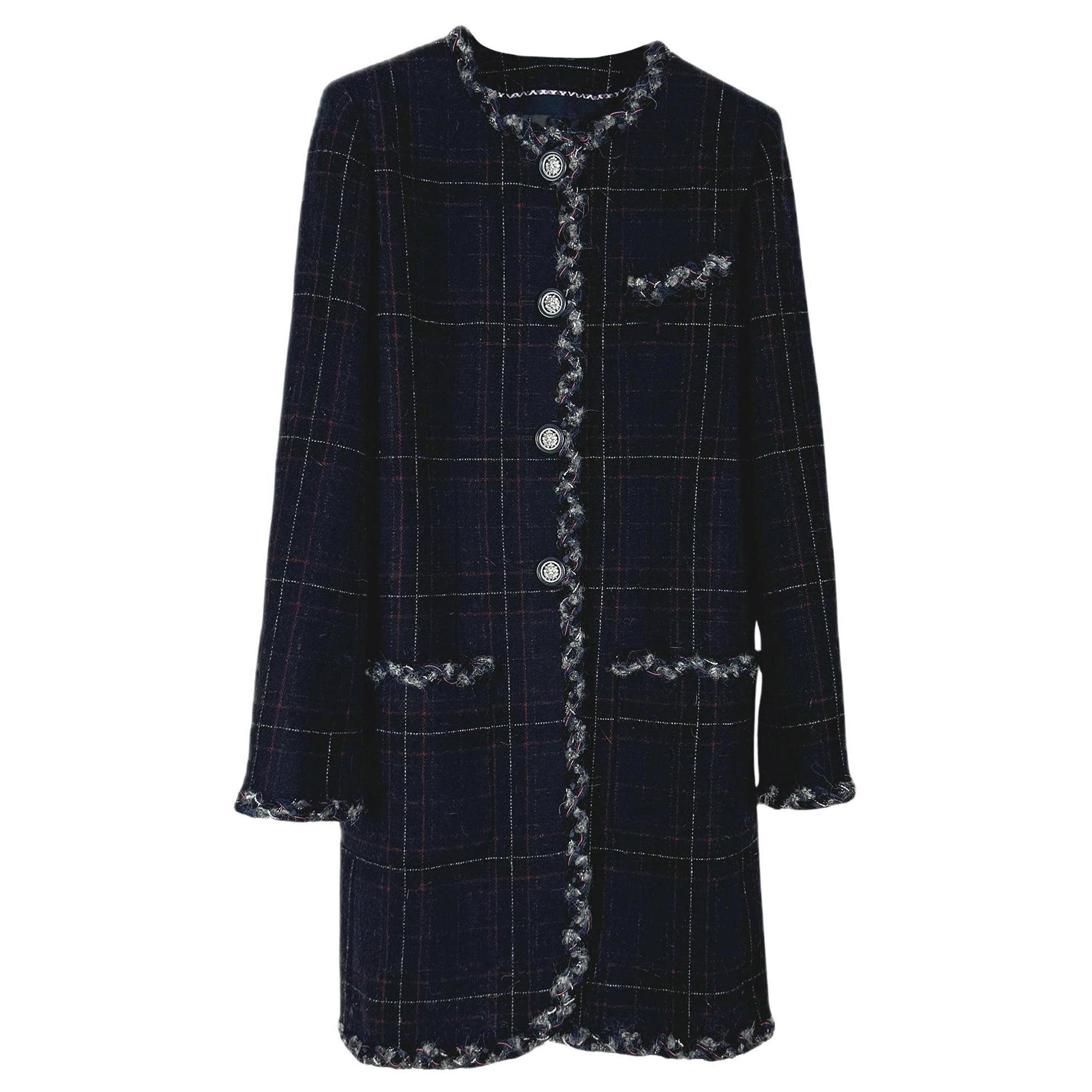 Chanel Rarest Paris / Edinburgh Tartan Coat For Sale