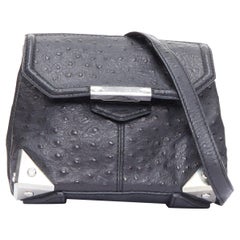 ALEXANDER WANG Bolso bandolera Marion Prisma de piel negra y herrajes plateados