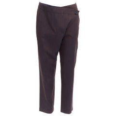VIVIENNE WESTWOOD Anglomania brown asymmetric foldover harem pants IT40 S