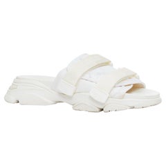 CHRISTIAN DIOR D-Wander cream CD logo chunky technical slides EU38