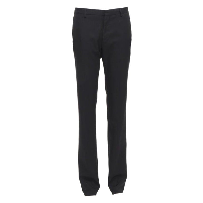 GIVENCHY 100% Wolle schwarz Hose mit geradem Bein Hose EU48 M