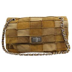 Chanel Patchwork Suede Shoulder Bag.