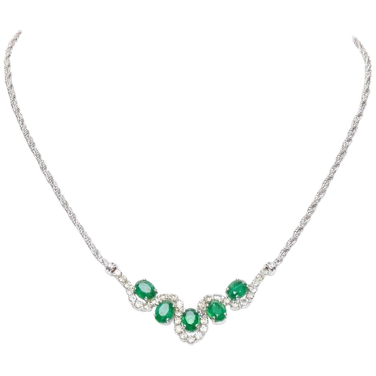 CHRISTIAN DIOR GROSSE Collana vintage in cristallo a grappolo verde