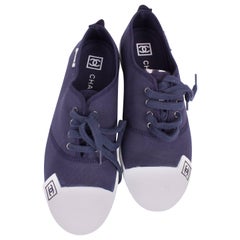 Chanel Sneaker Canvas - dark blue/white