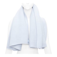 Hermès BABY H102986M Adada 100% Kaschmir Bleu Glacier gestricktes Babydecken-Tuch