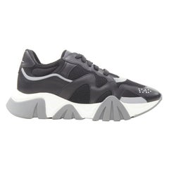 Versace Baskets chunky en cuir noir D41 EU45.5 US12.5
