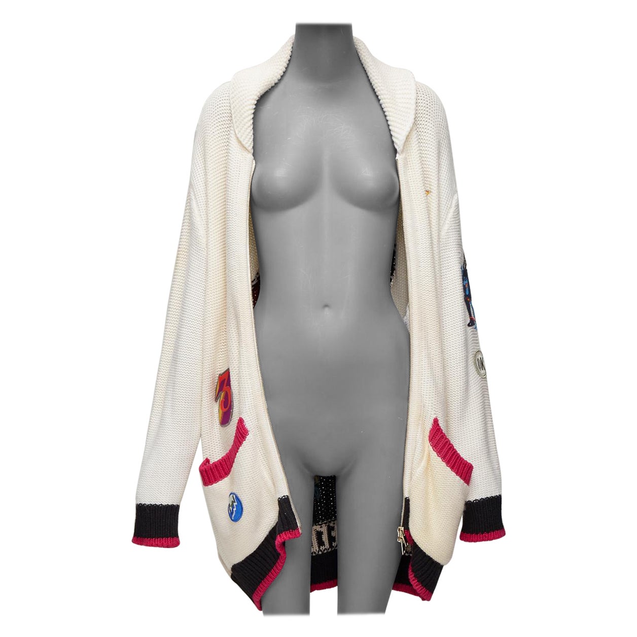 RED VALENTINO powder blue lambskin leather ruffle panel hoodie jacket IT40 S For Sale