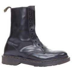 VETEMENTS DR MARTENS 2017 Border Line 1490 leather laceless combat boots EU38