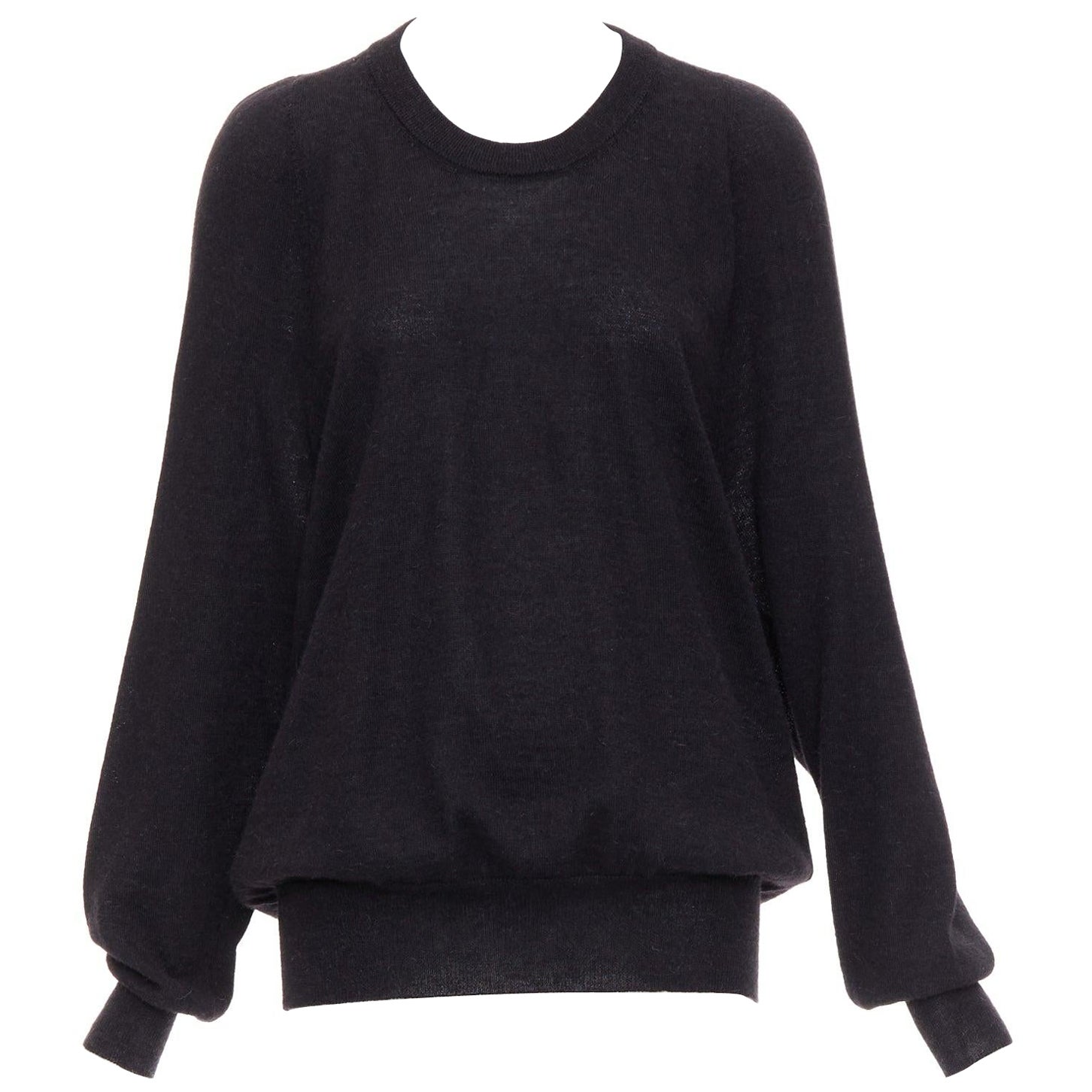 MAISON MARGIELA 2010 dark grey alpaca wool oversized sweater