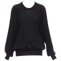 MAISON MARGIELA 2010 dark grey alpaca wool oversized sweater