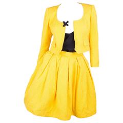 Christian Lacroix 2-pcs Suit Jacket & Skirt Vintage - yellow 9