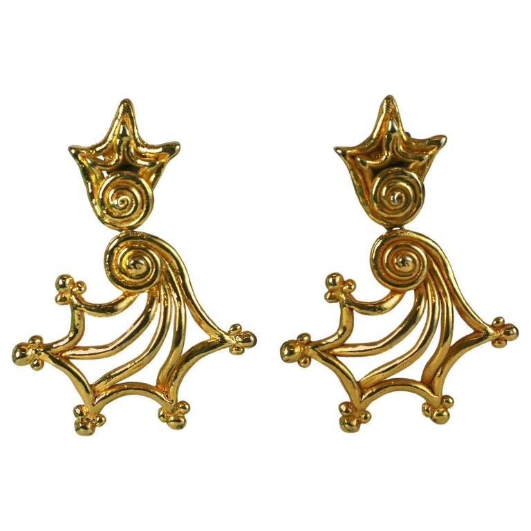 sonyaswirl Sonia Rykiel Swirl Fan Earrings For Sale at 1stDibs | sonya swirl,  sonyaswirl, sonya swirli