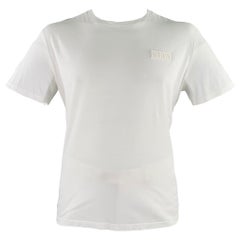 VALENTINO Size XL White Cotton Crew Neck T-shirt