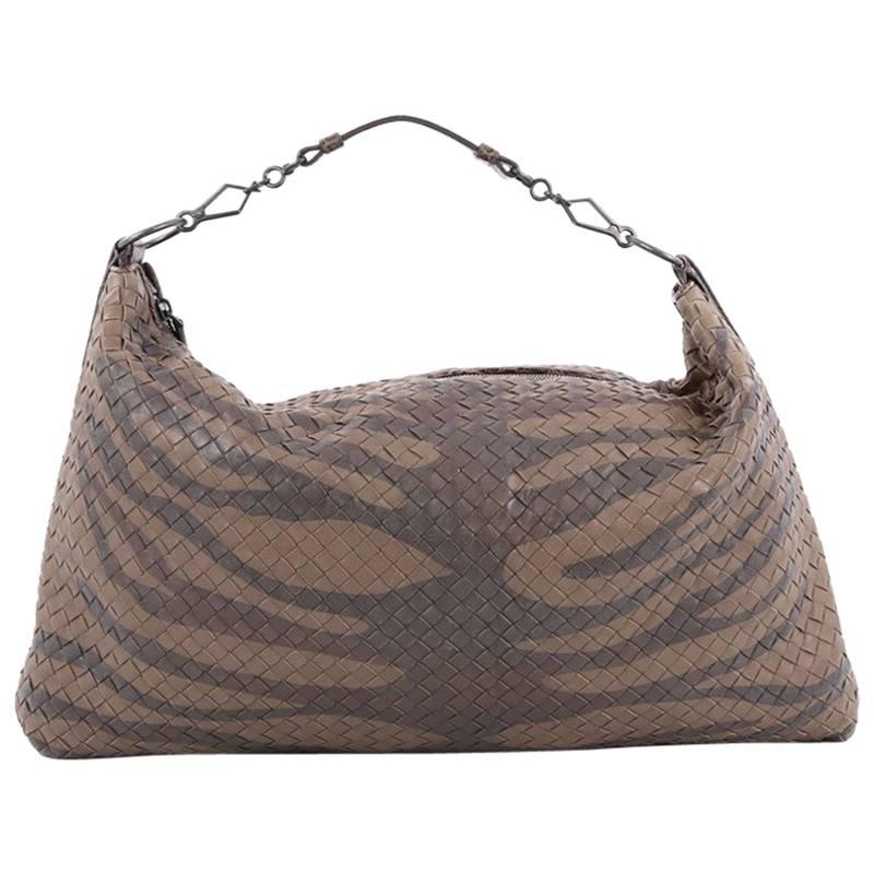 Bottega Veneta Limited Edition Messenger Printed Intrecciato Nappa with C