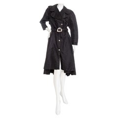 Thierry Mugler - Trench nero con cintura Autunno 1990