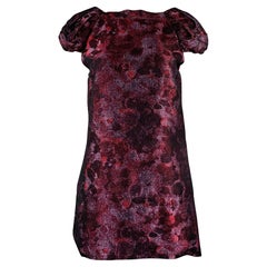BURBERRY PRORSUM Size M Burgundy Purple Polyester Sheath Cocktail Dress
