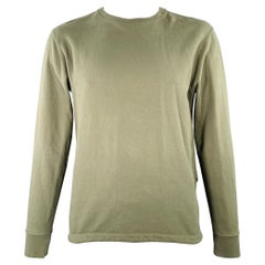 JOHN ELLIOTT Size L Green Cotton Crew Neck Sweatshirt
